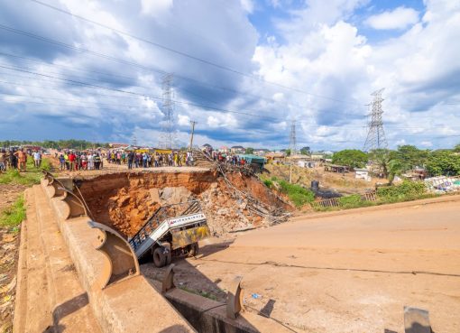 Commuters escape death as flyover bridge collapses in Enugu